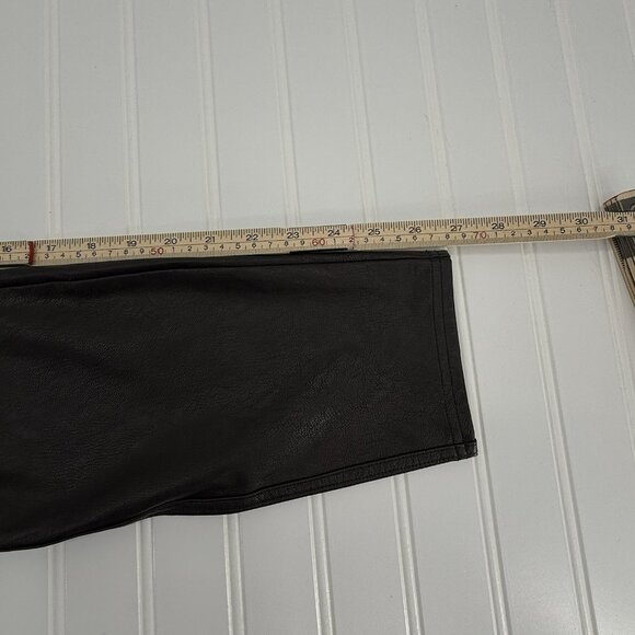 Spanx By Sara Blakely Faux Leather Pants Womens Size Large Black - Picture 7 of 9